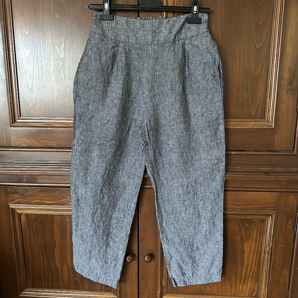 Amanda Moss Linen Canadian-made "Peggy" Pants - XS